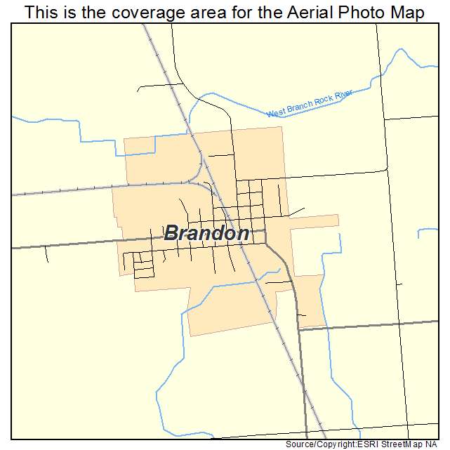 Brandon, WI location map 