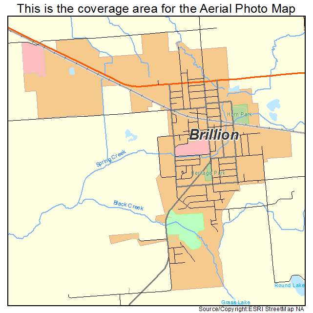 Brillion, WI location map 