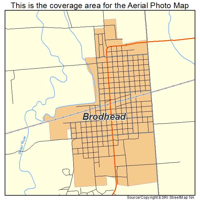 Brodhead, WI location map 