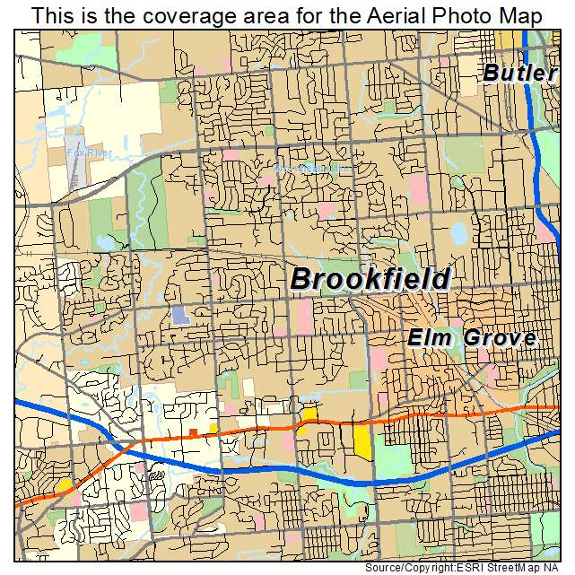 Brookfield, WI location map 