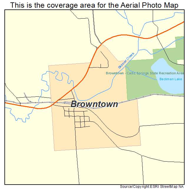 Browntown, WI location map 