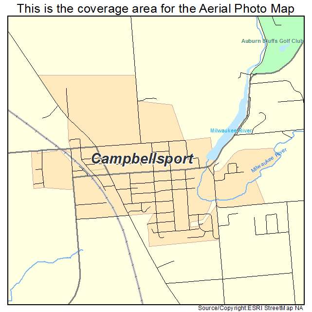 Campbellsport, WI location map 