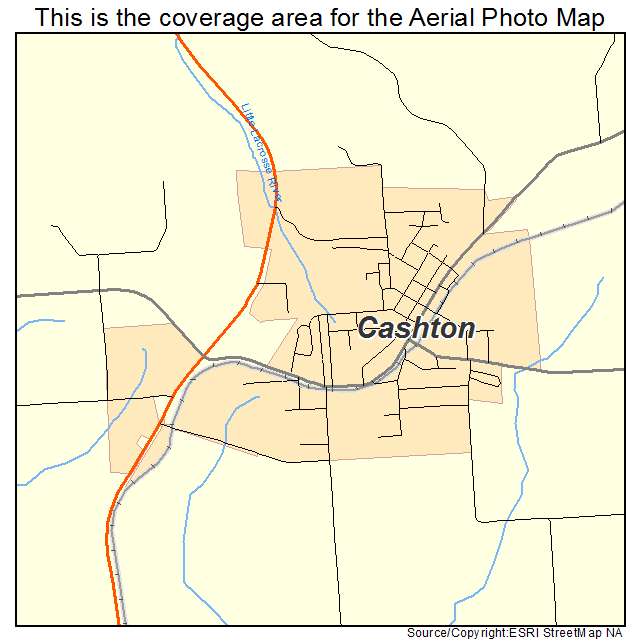 Cashton, WI location map 