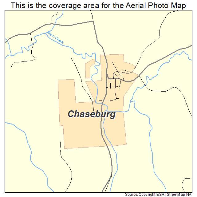 Chaseburg, WI location map 