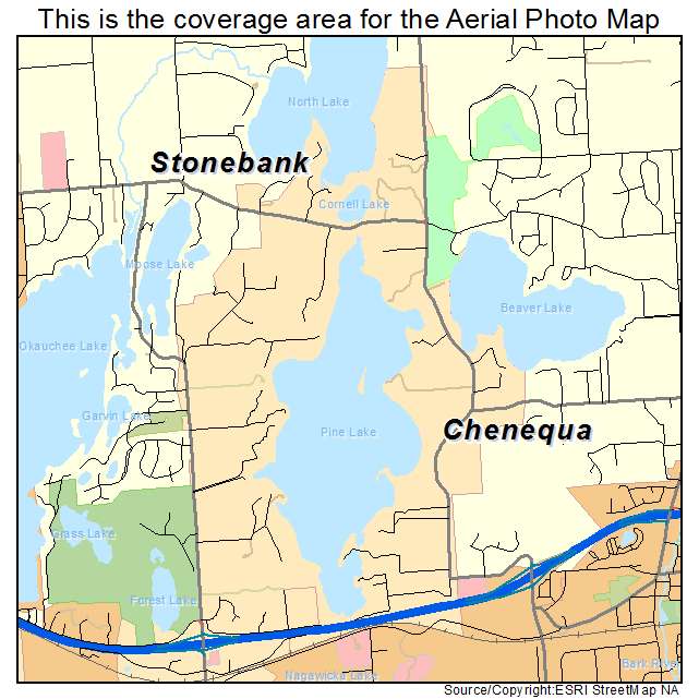 Chenequa, WI location map 