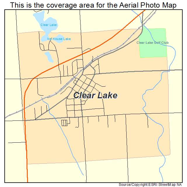Clear Lake, WI location map 