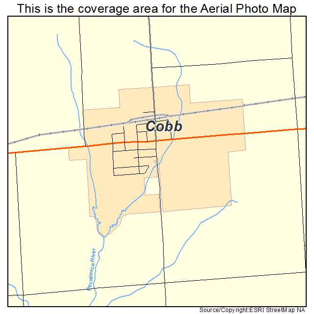 Cobb, WI location map 