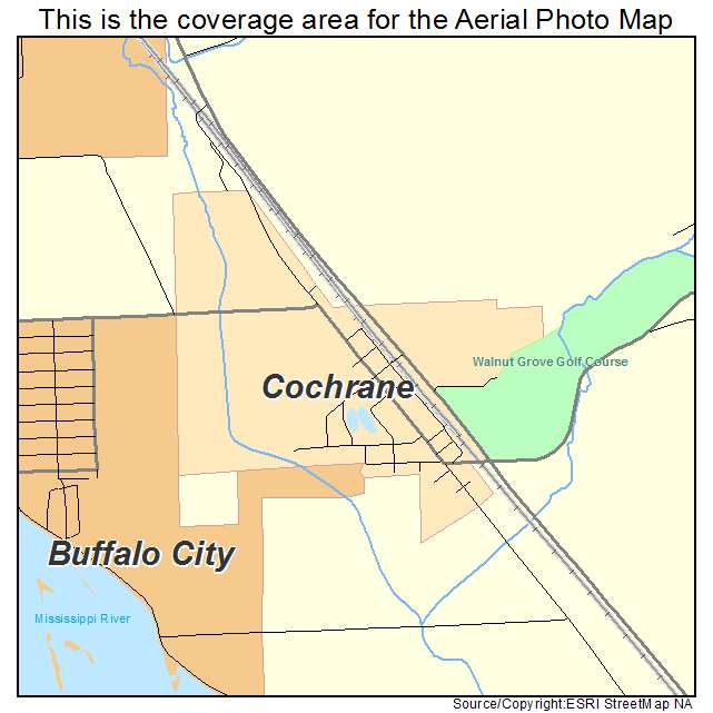 Cochrane, WI location map 