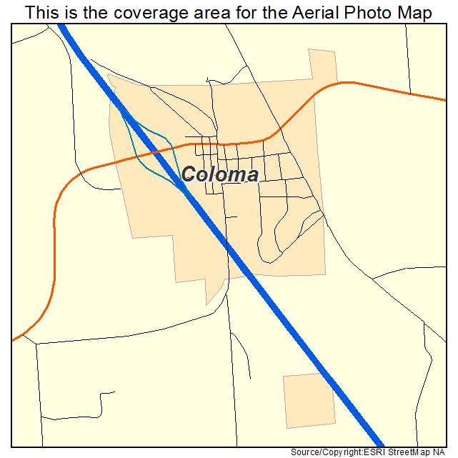Coloma, WI location map 