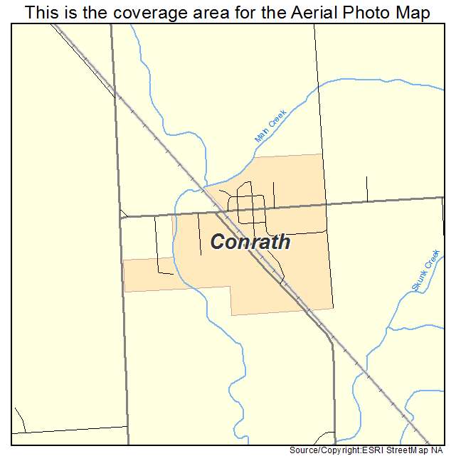 Conrath, WI location map 
