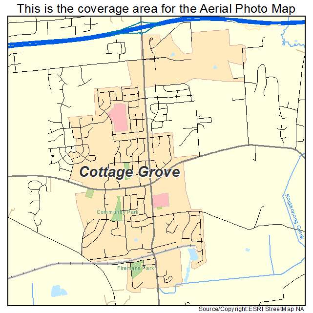 Cottage Grove, WI location map 