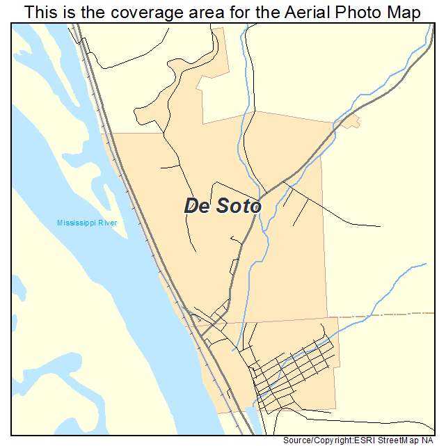 De Soto, WI location map 