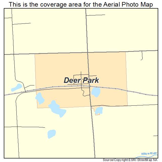 Deer Park, WI location map 