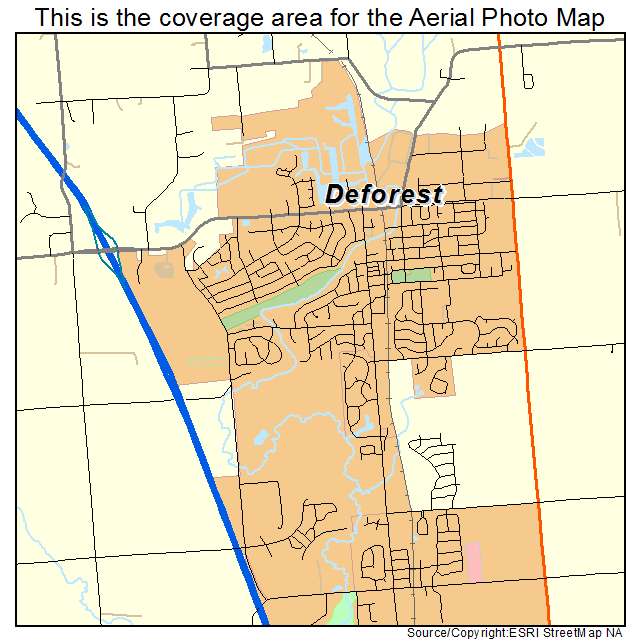 DeForest, WI location map 