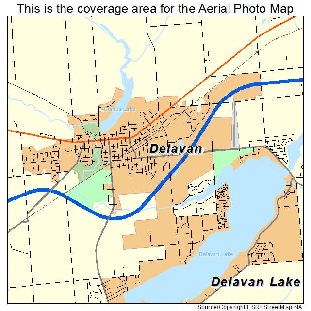 Delavan, WI location map 