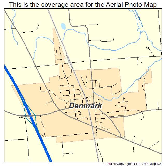 Denmark, WI location map 