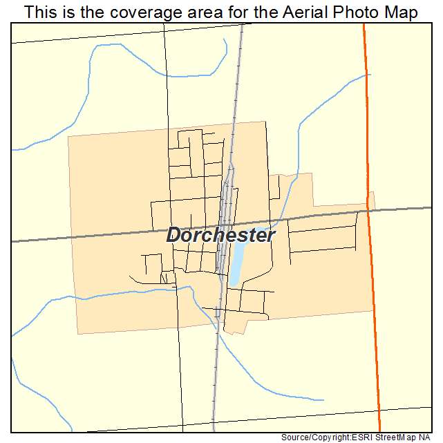 Dorchester, WI location map 