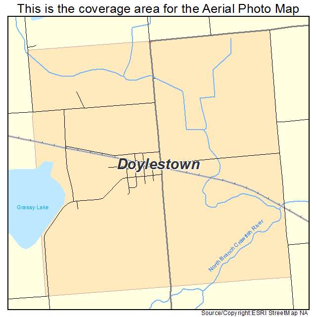 Doylestown, WI location map 