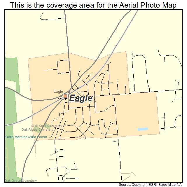 Eagle, WI location map 