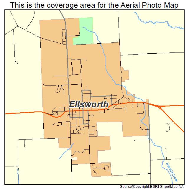 Ellsworth, WI location map 