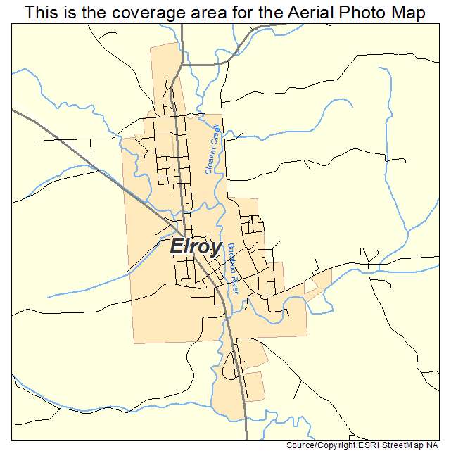 Elroy, WI location map 