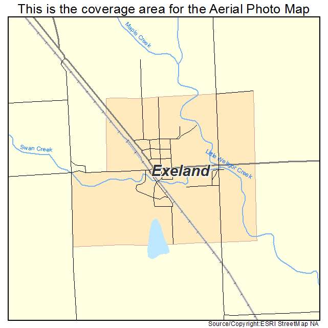 Exeland, WI location map 