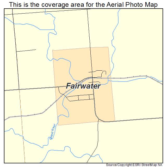Fairwater, WI location map 