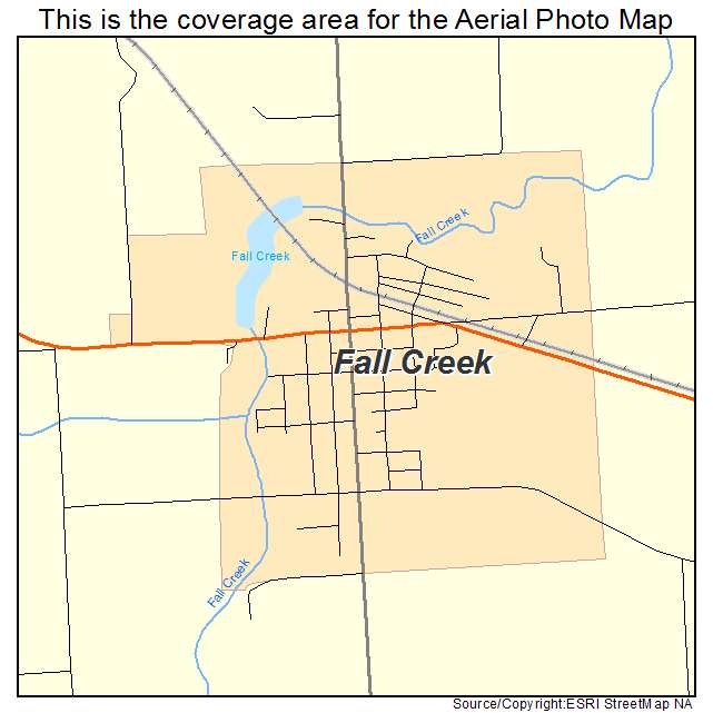 Fall Creek, WI location map 