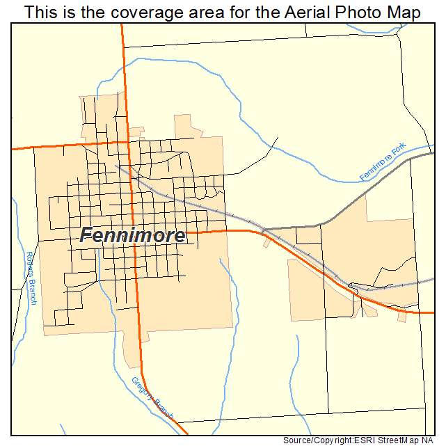 Fennimore, WI location map 