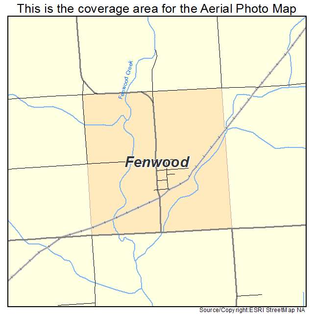 Fenwood, WI location map 