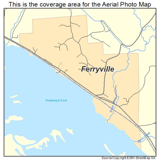 Ferryville, WI location map 