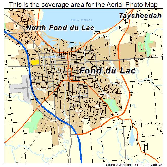 Fond du Lac, WI location map 