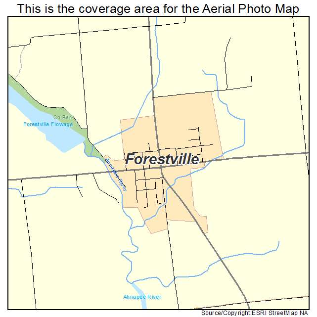 Forestville, WI location map 