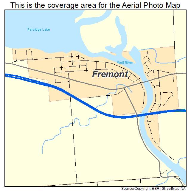Fremont, WI location map 