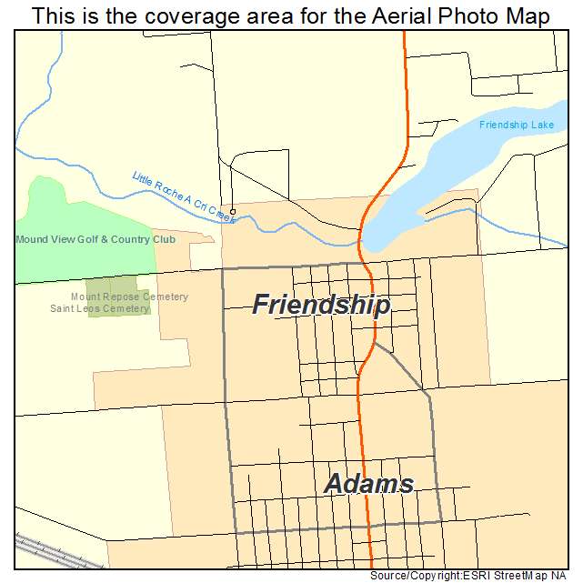 Friendship, WI location map 