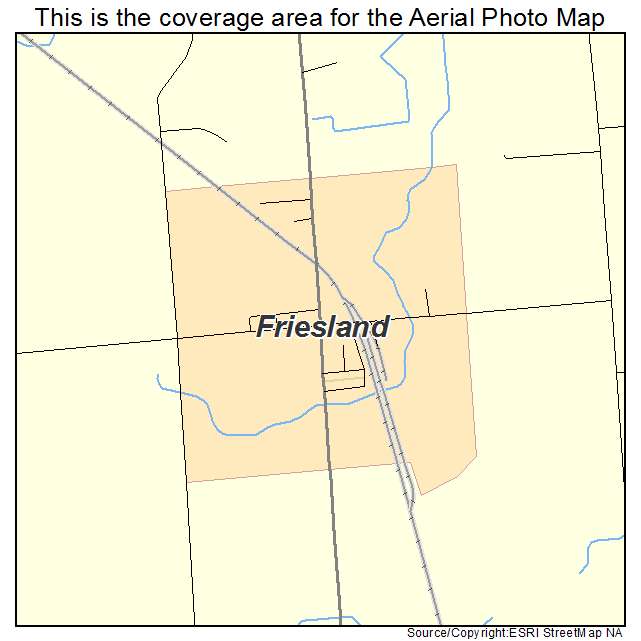 Friesland, WI location map 