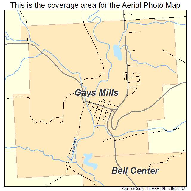 Gays Mills, WI location map 