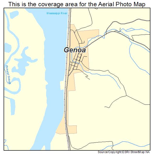 Genoa, WI location map 