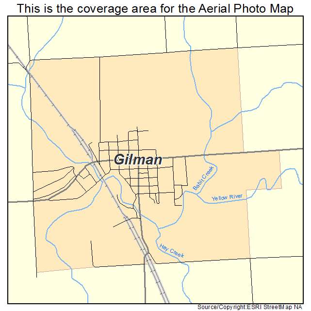 Gilman, WI location map 