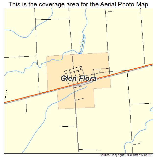 Glen Flora, WI location map 