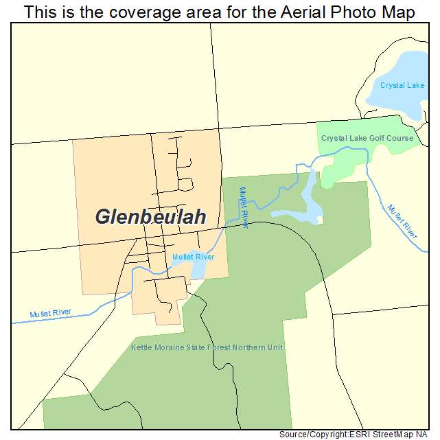 Glenbeulah, WI location map 