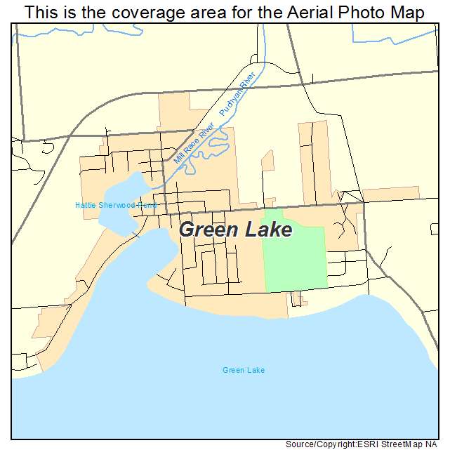 Green Lake, WI location map 