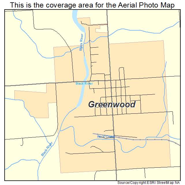 Greenwood, WI location map 