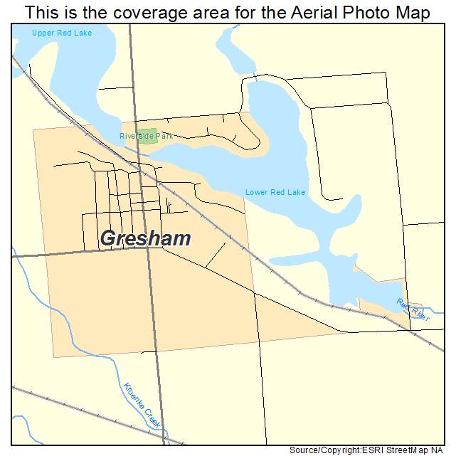 Gresham, WI location map 