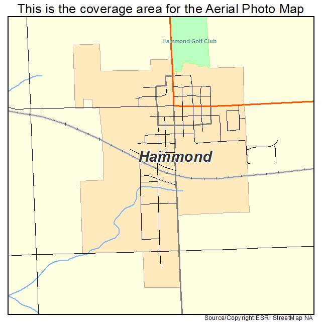 Hammond, WI location map 