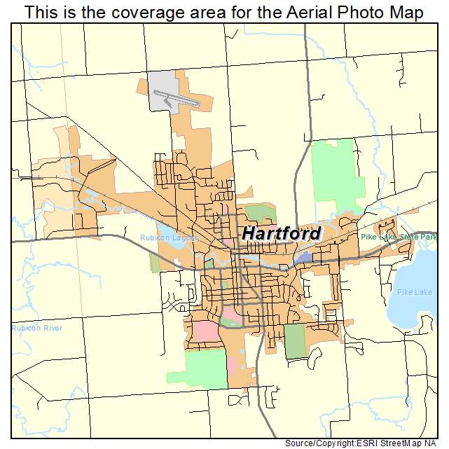 Hartford, WI location map 