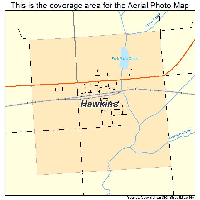 Hawkins, WI location map 