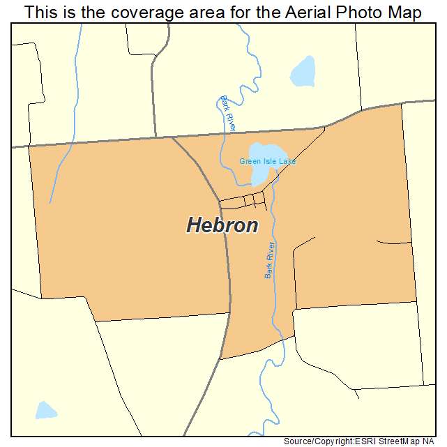 Hebron, WI location map 