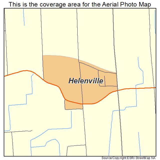 Helenville, WI location map 