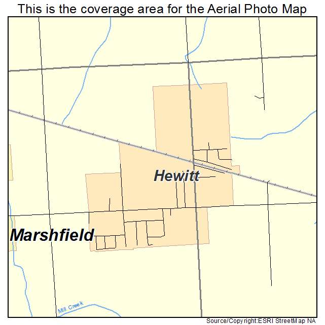Hewitt, WI location map 